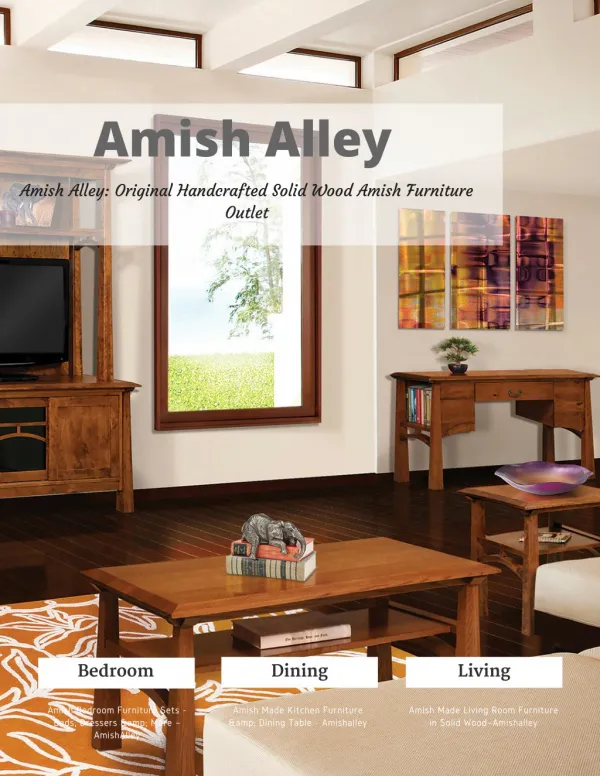 Amish Alley: Original Handcrafted Solid Wood Amish Furniture Outlet