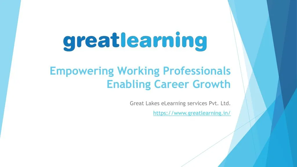 empowering working professionals enabling career growth