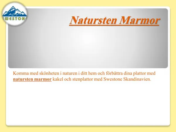 Natursten Marmor