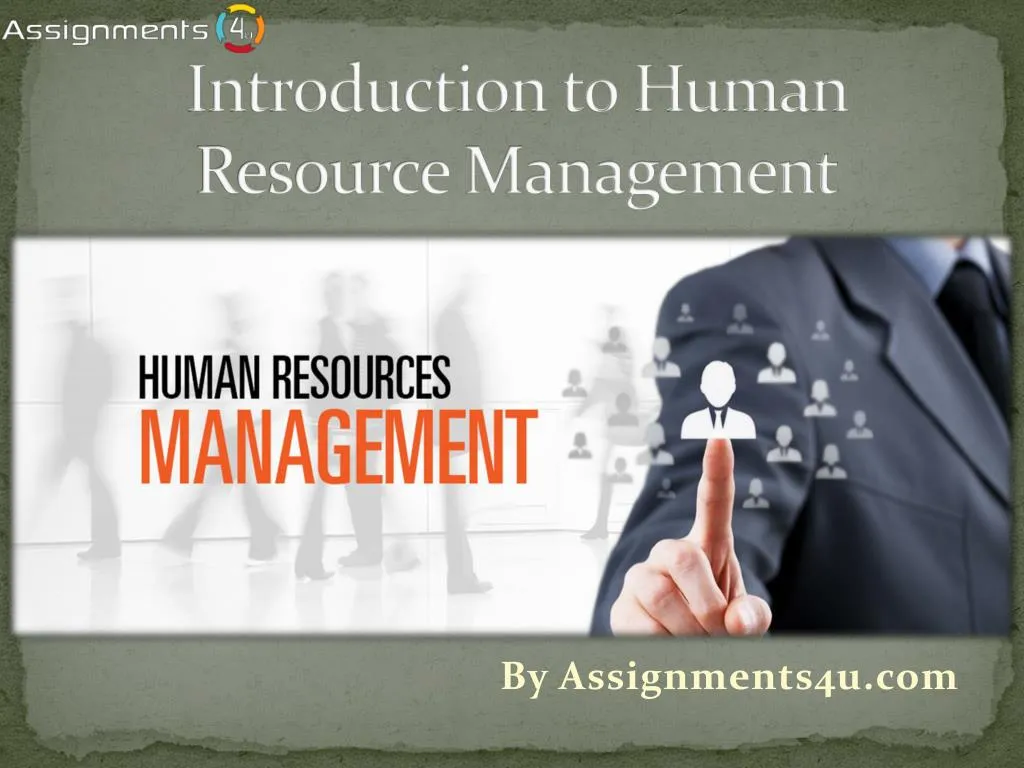 introduction to human resource management