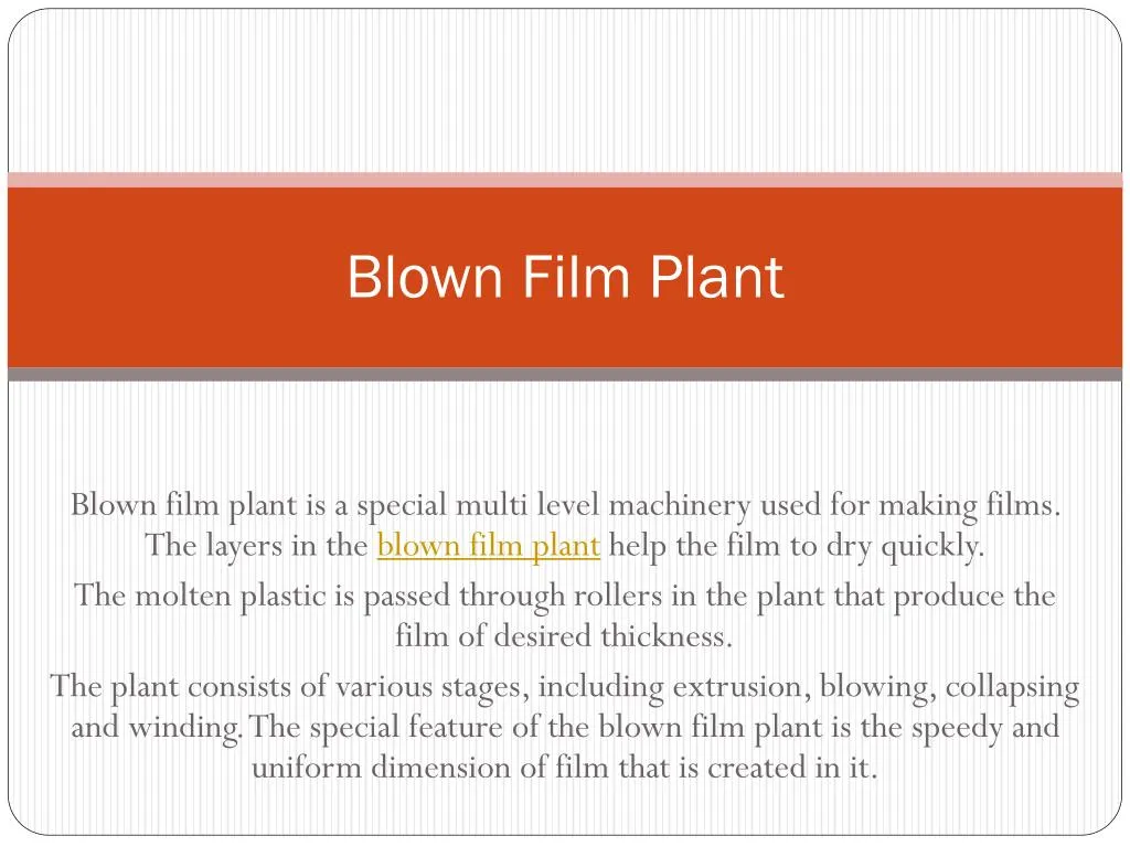 blown film plant