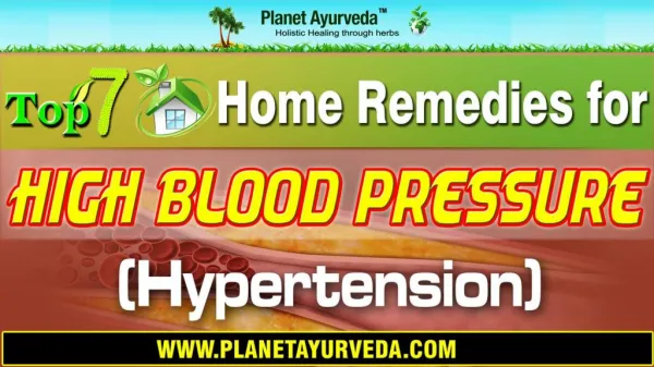 Top 7 Home Remedies for High Blood Pressure (Hypertension)