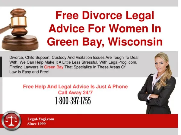 Free Divorce Legal Advice For Women In Green Bay, Wisconsin