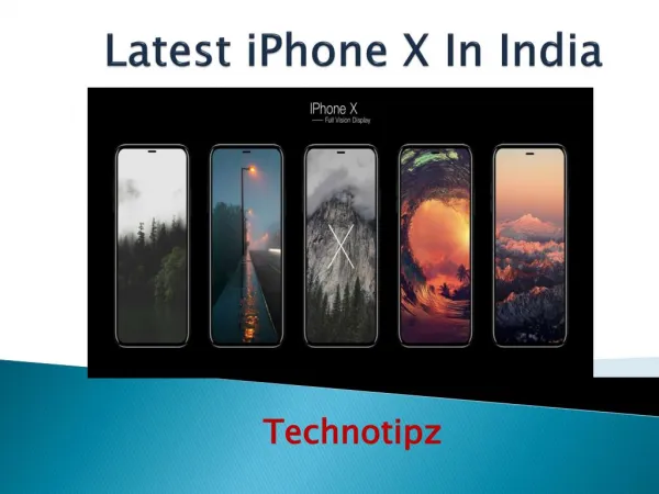 Latest iPhone X in india