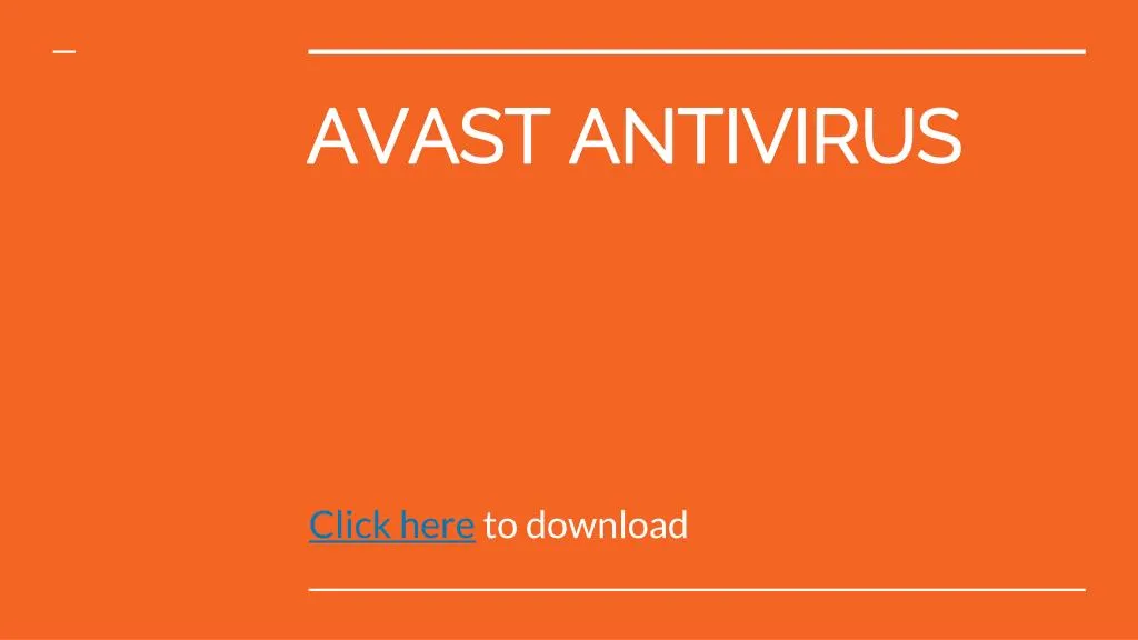 avast antivirus