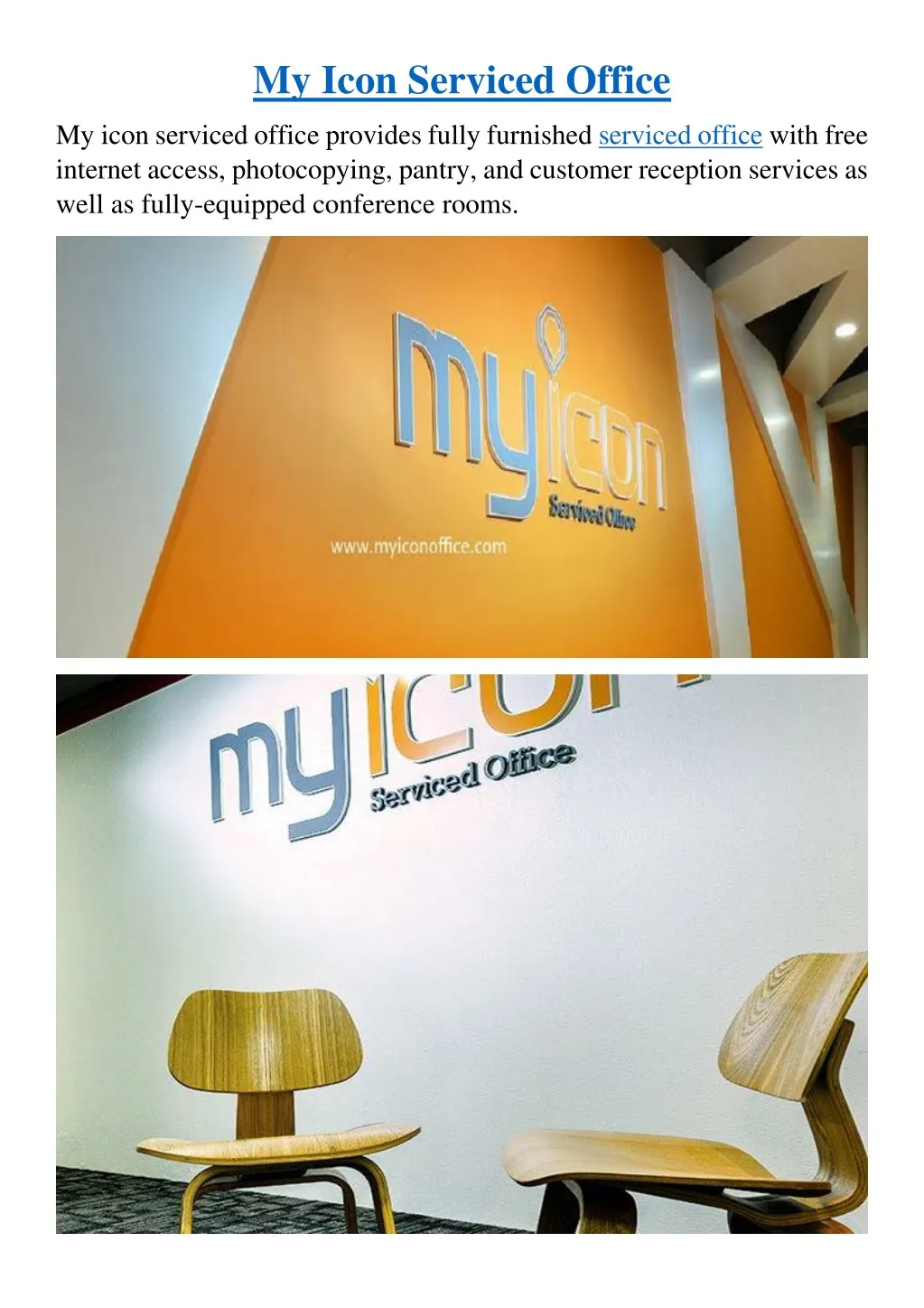 my icon serviced office