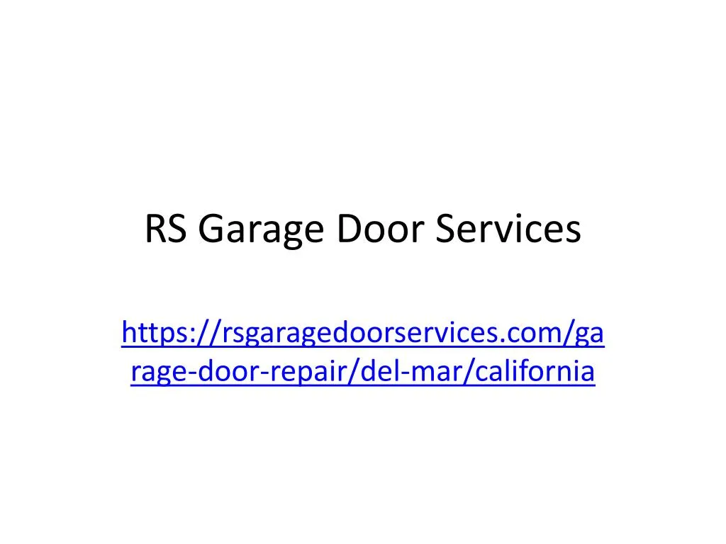 rs garage door services