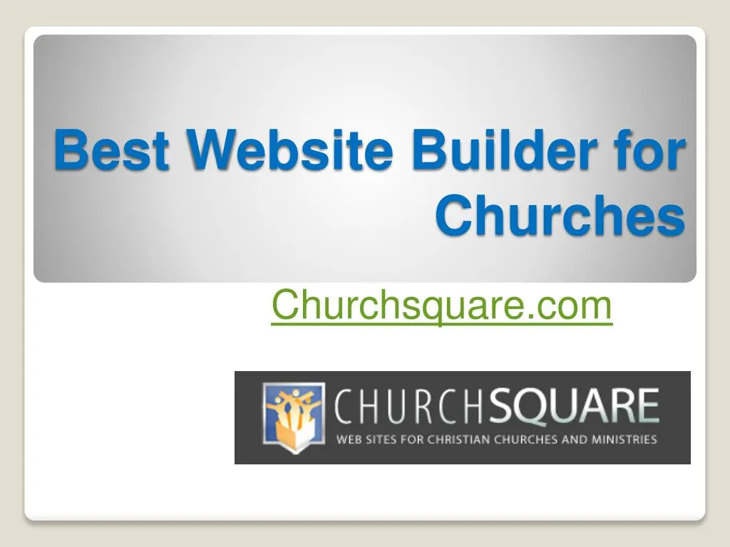 best website builder for churches
