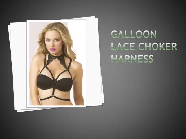Cassinovas Galloon Lace Choker Harness