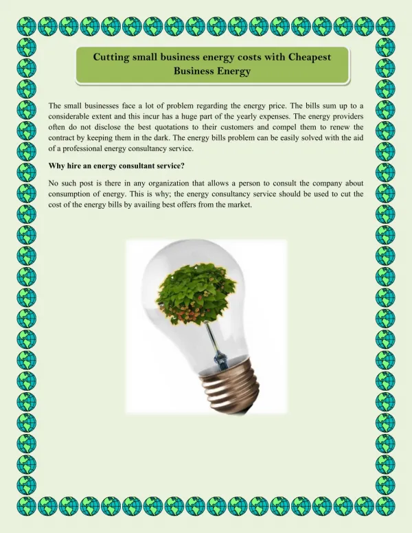 Cutting small business energy costs with Cheapest Business Energy