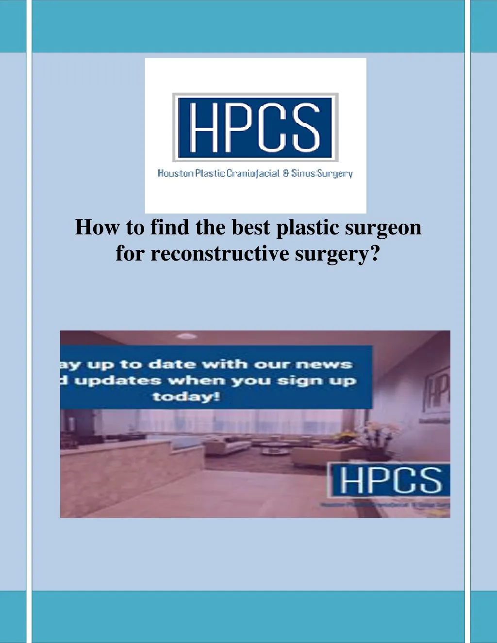 how to find the best plastic surgeon