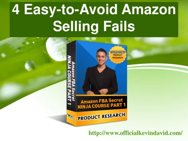4 Easy-to-Avoid Amazon Selling Fails