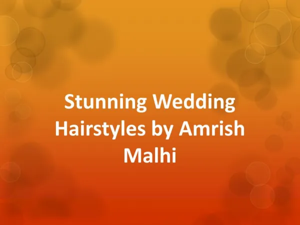 Stunning Wedding Hairstyles by Amrish Malhi