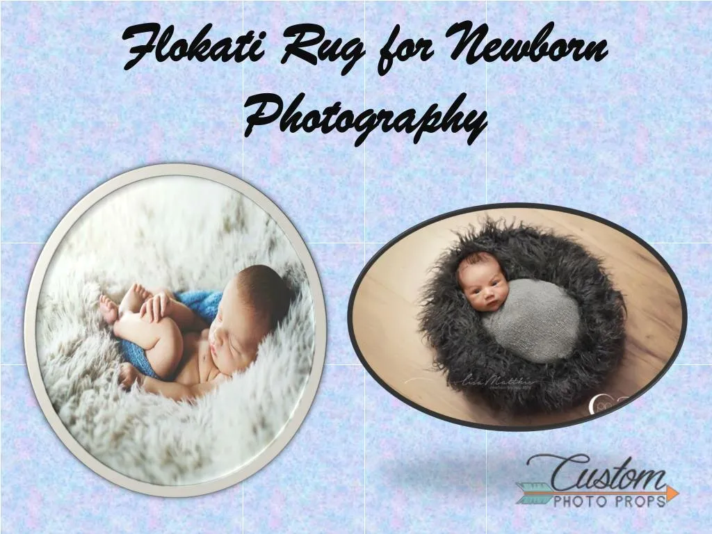 flokati rug for newborn photography