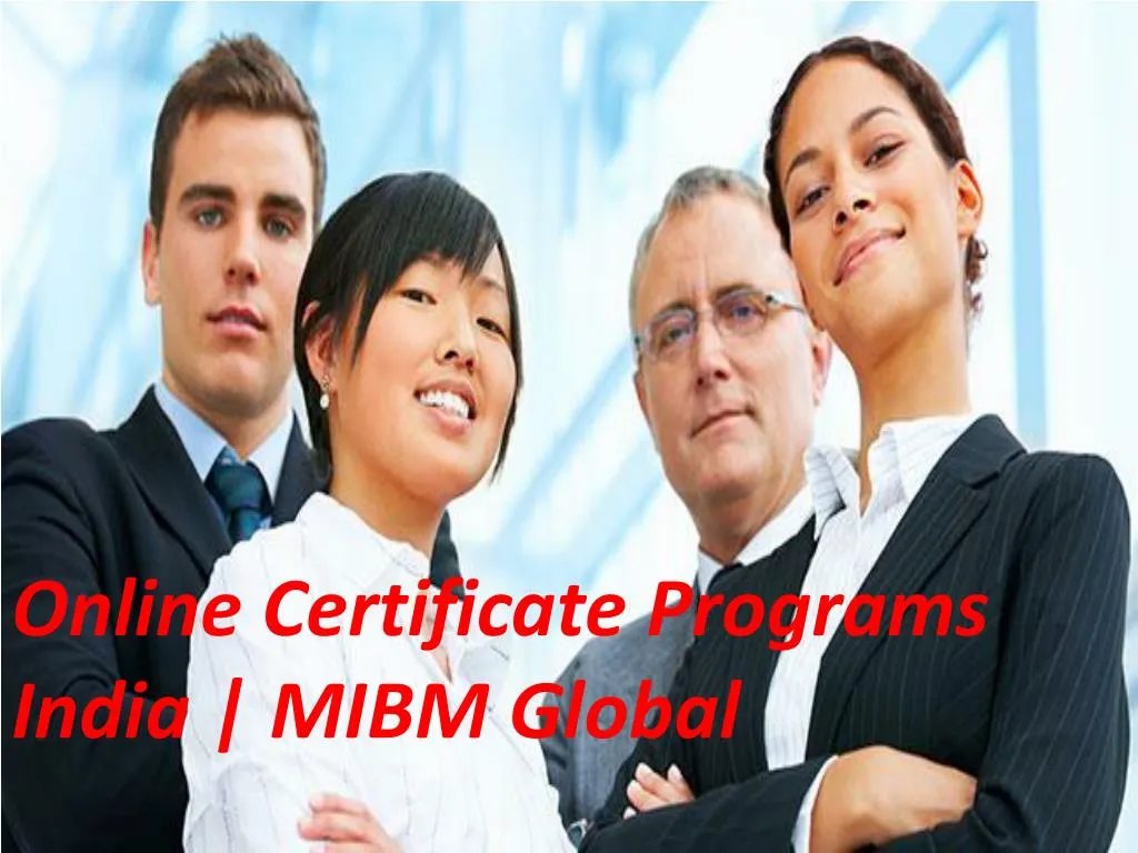 online certificate programs india mibm global