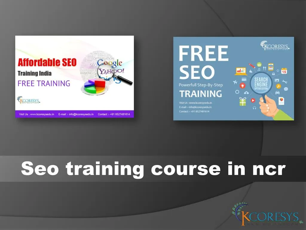 seo training course in ncr