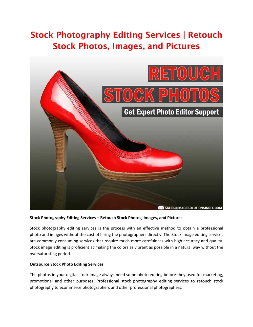 stock photography editing services retouch stock