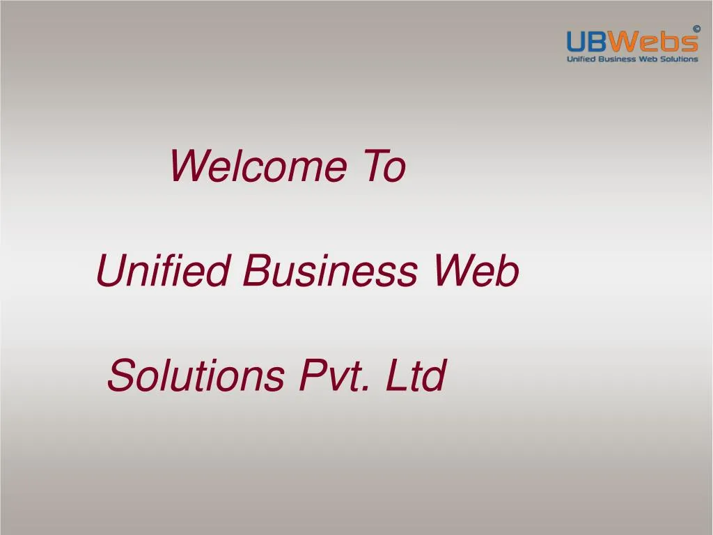 welcome to unified business web solutions pvt ltd
