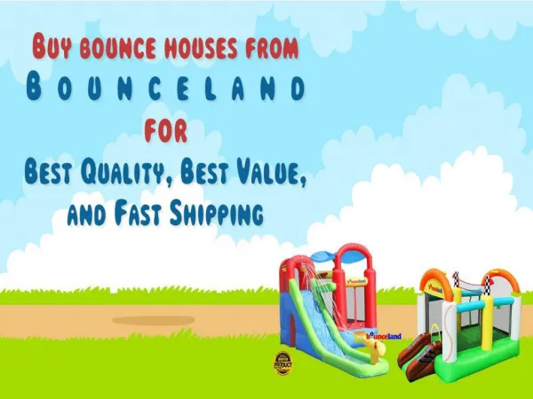 Buy bounce houses from BounceLand