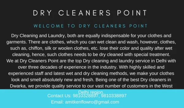 Dry Cleaning Services In Janak Puri