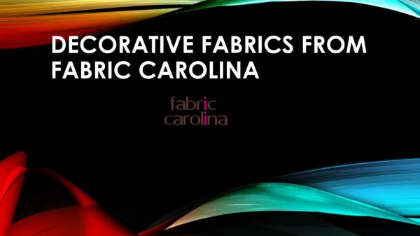 Decorative Fabric From Fabrica Carolina