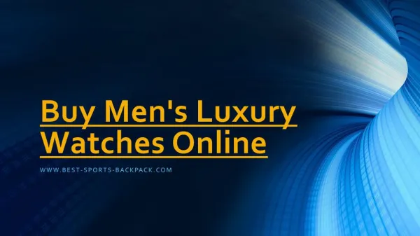 Buy Men's Luxury Watches online
