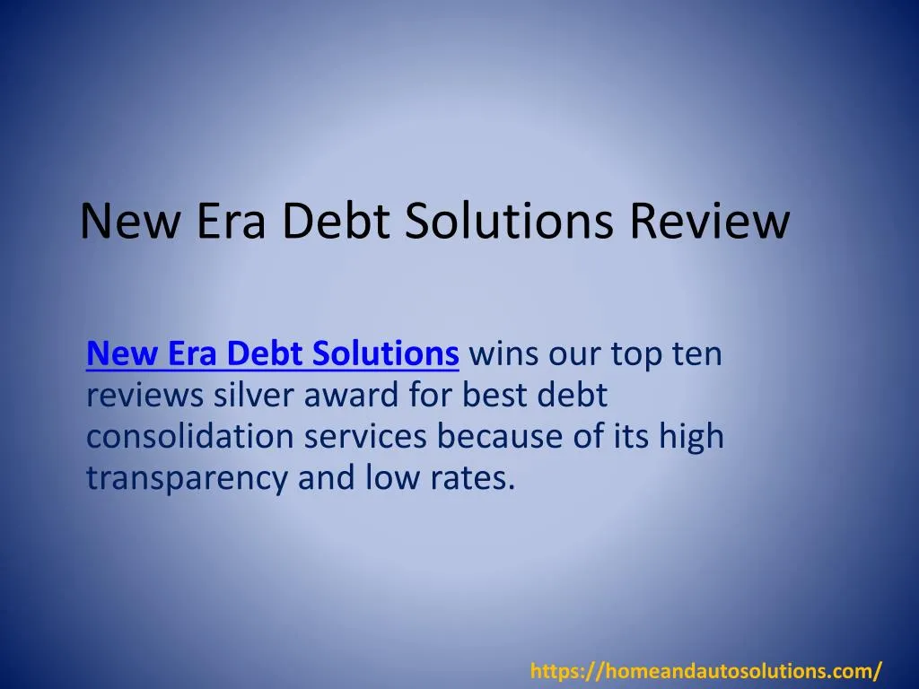 new era debt solutions review