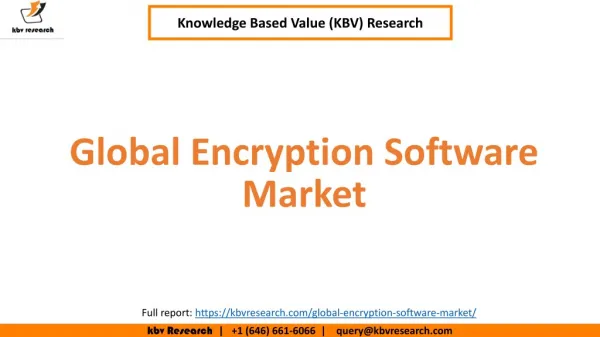 Global Encryption Software Market Growth