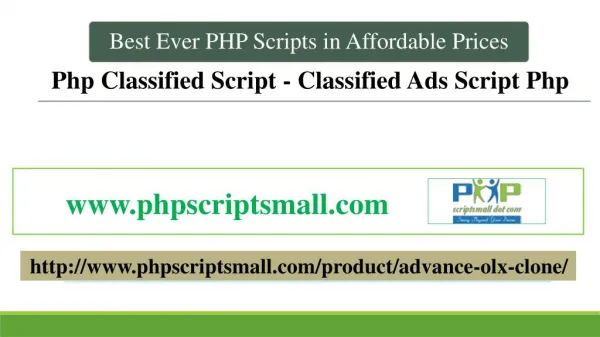 Php Classified Script - (phpscriptsmall)