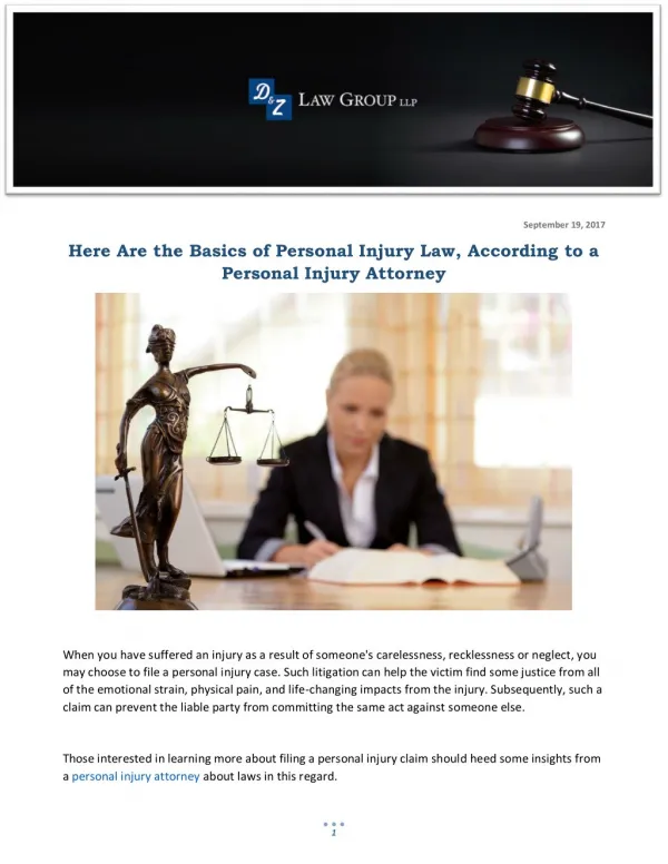 Here Are the Basics of Personal Injury Law, According to a Personal Injury Attorney