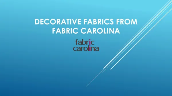 Decorative Fabrics from fabricarolina