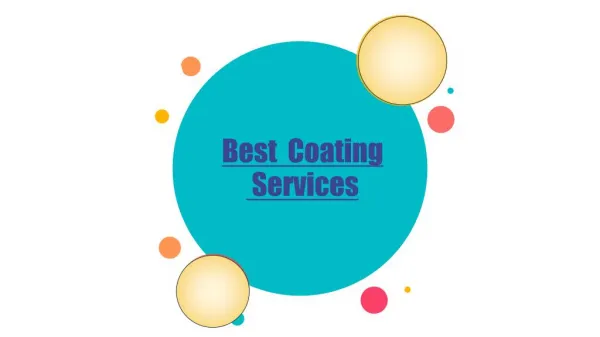 The best coating services in india