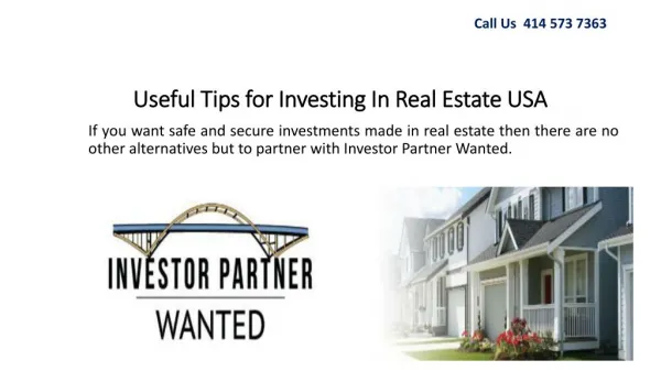 Useful Tips for Investing In Real Estate USA