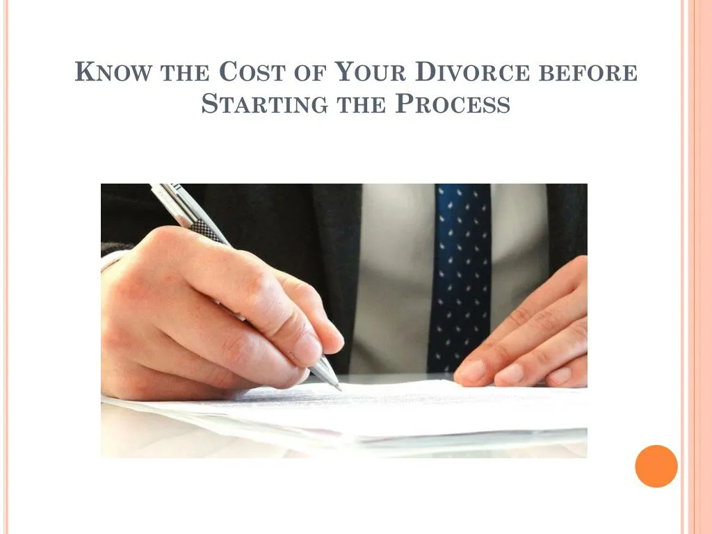 know the cost of your divorce before starting the process