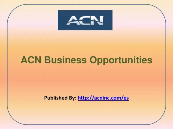 ACN Business Opportunities