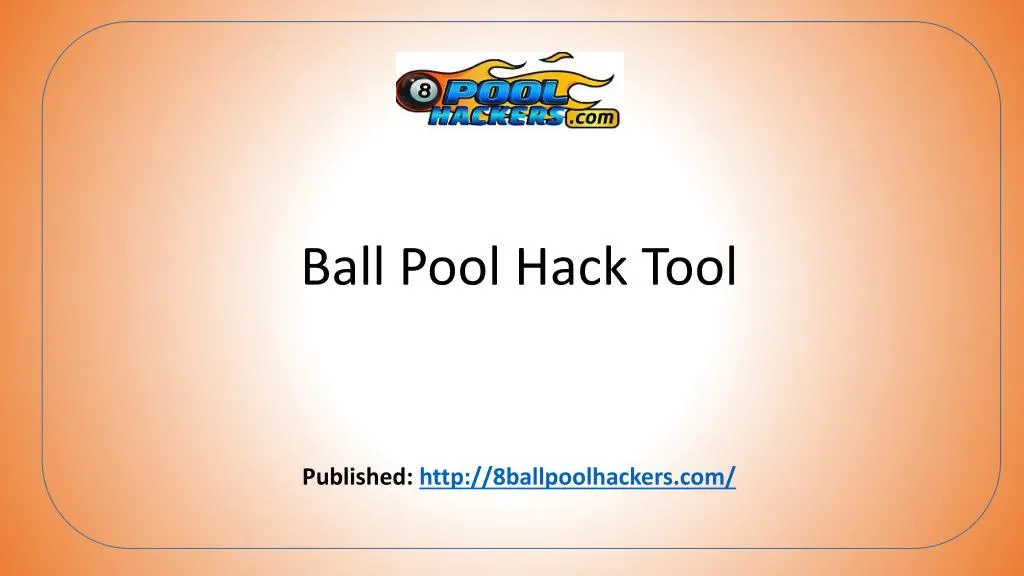 ball pool hack tool published http 8ballpoolhackers com