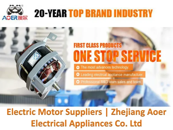 Electric Motor Suppliers | Zhejiang Aoer Electrical Appliances Co. Ltd