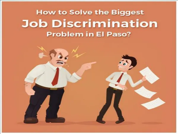 How to Solve the Biggest Job Discrimination Problem in El Paso? | Scherr Legat PPLC