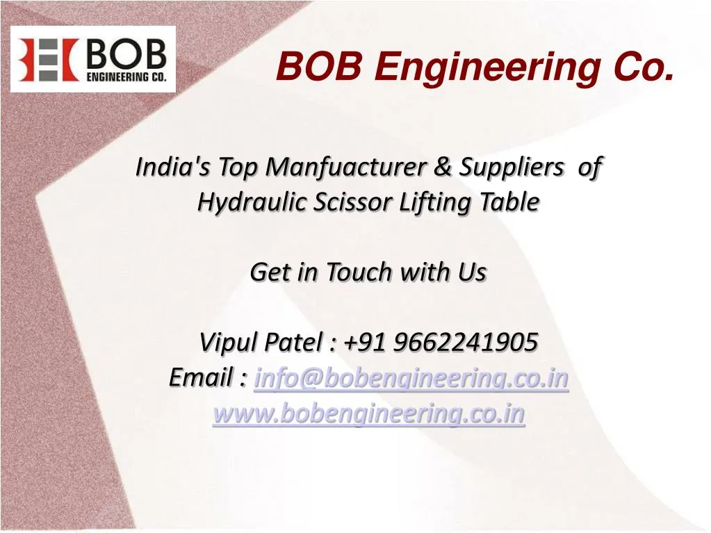 bob engineering co