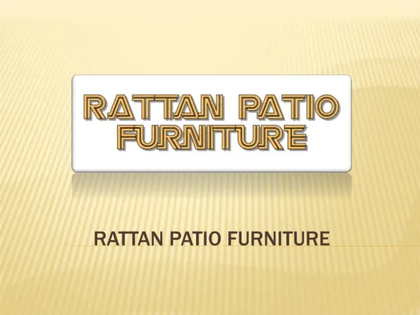 Rattan Patio Furniture