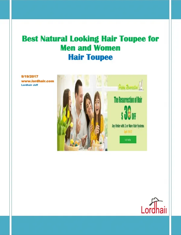 Best natural looking hair toupee for men and women