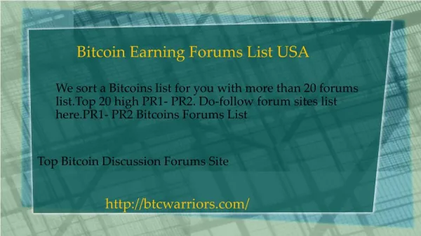 Bitcoin Discussion Communities USA