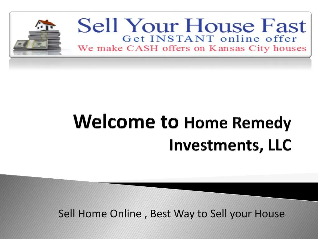 welcome to home remedy investments llc