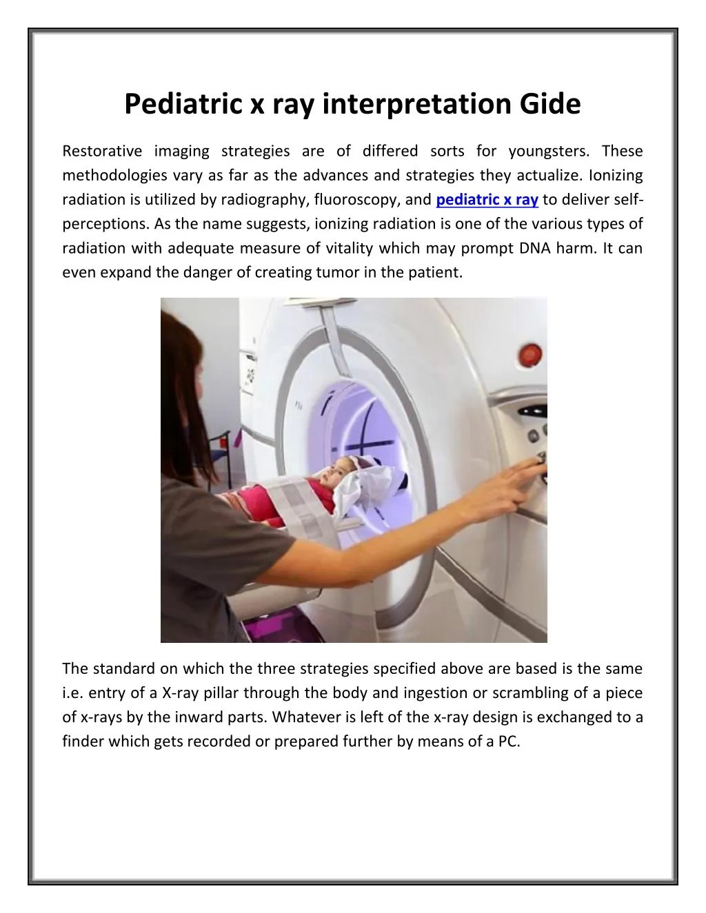pediatric x ray interpretation gide