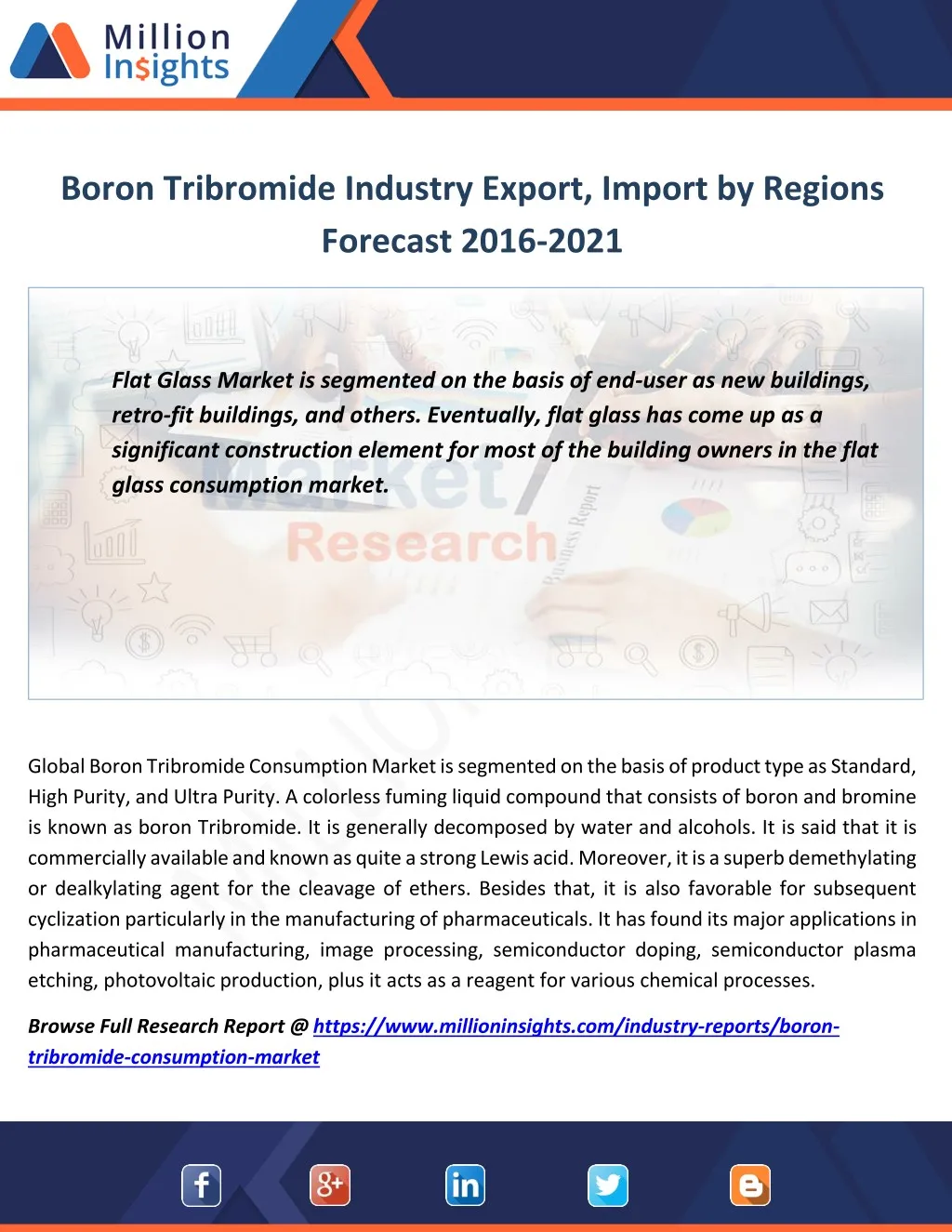 boron tribromide industry export import