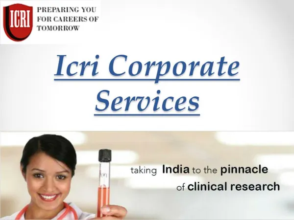 ICRI Corporate Services - Clinical Research Organization