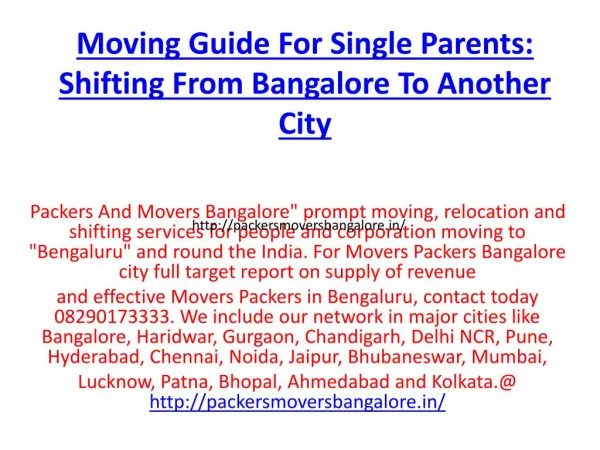 Migration Associations Offered By Best Packers And Movers In Bangalore