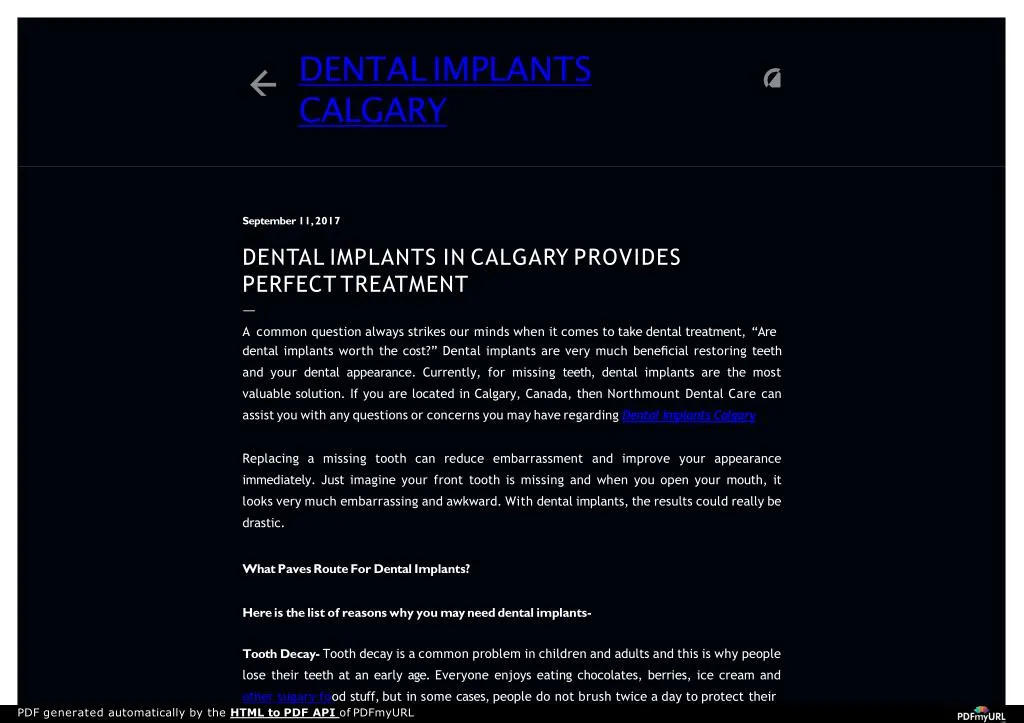 dental implants calgary
