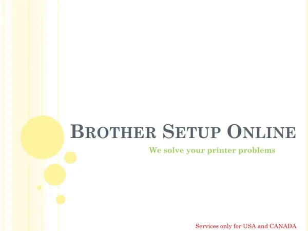 Brother Setup Online