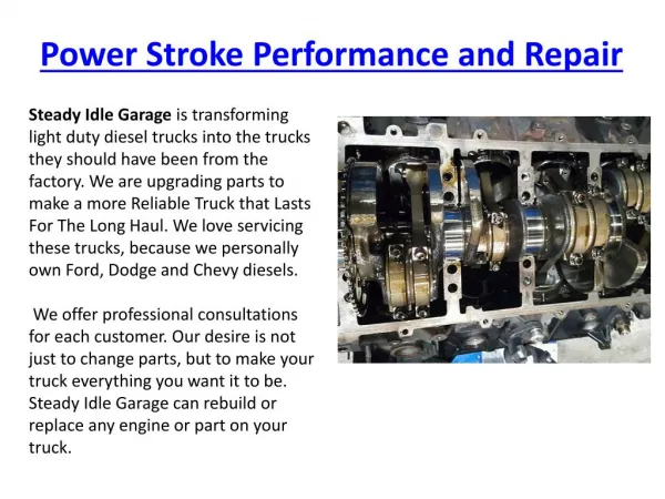 Power Stroke Performance and Repair in Los Angeles